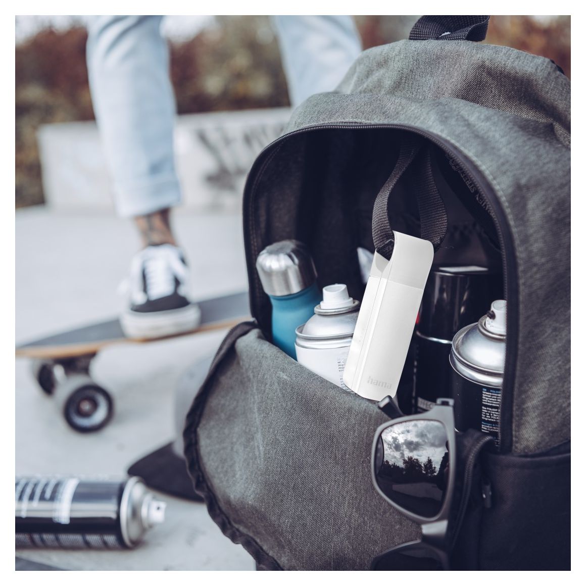 184104 Spirit Pocket In-Ear Bluetooth Kopfhörer Kabellos TWS 6 h Laufzeit  (Weiß) 
