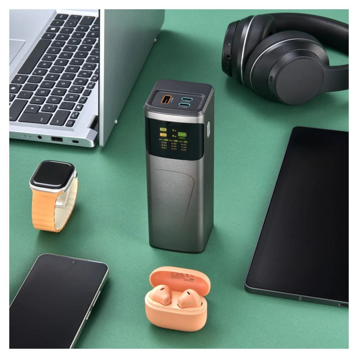 201741 Power Pack High Power 20000 mAh Powerbank USB Typ-C  (Grau) 