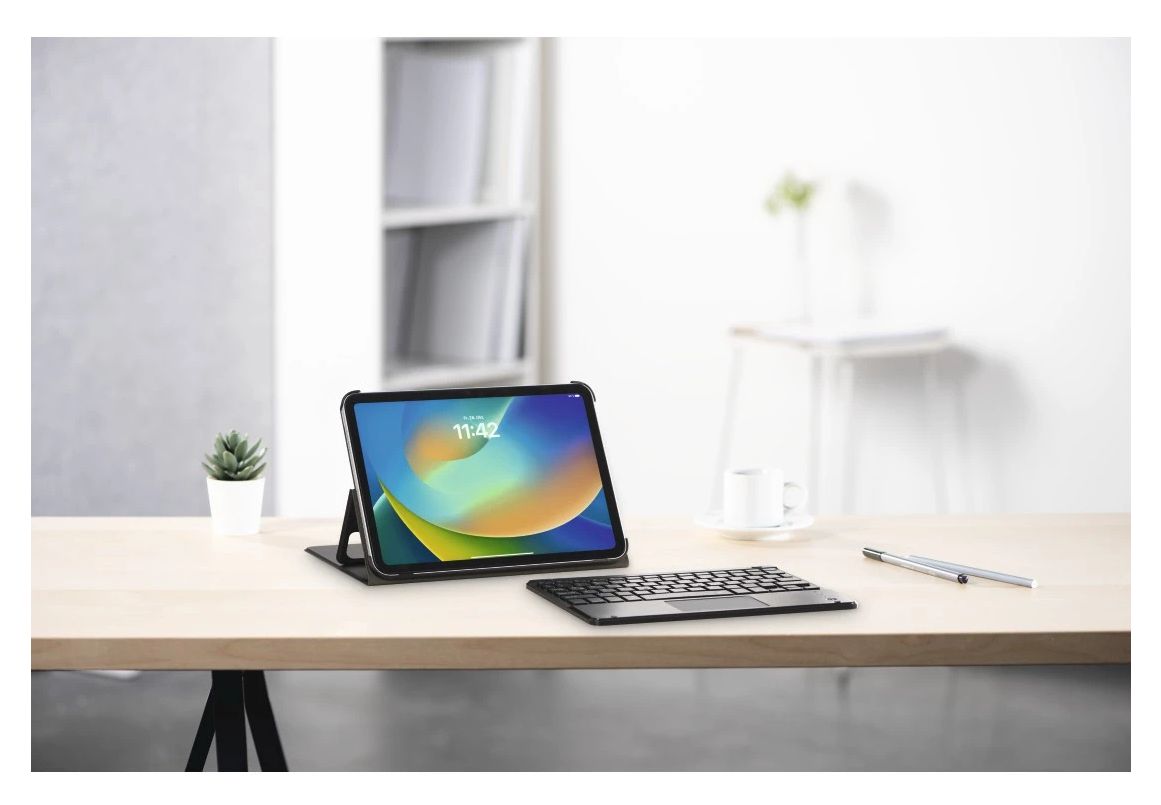 222095 Premium Folio aus Kunststoff für Apple iPad Pro 13" (2024) bis 33 cm (13") Staubresistent, Kratzresistent mit Magnetverschluss (Schwarz) 