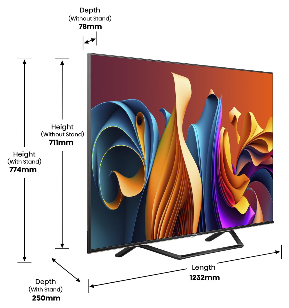 55A79NQ LED 139,7 cm (55 Zoll) Fernseher 4K Ultra HD VESA 400 x 200 mm 