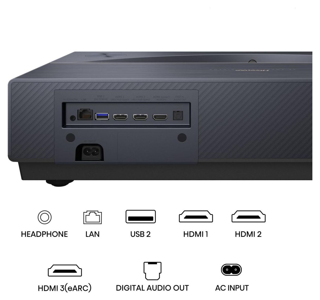 PT1 GMG 4K Smart Laser Cinema UHD 4K (3840x2160) Laser Ultra-Short-Throw-Projektor  (Schwarz) 