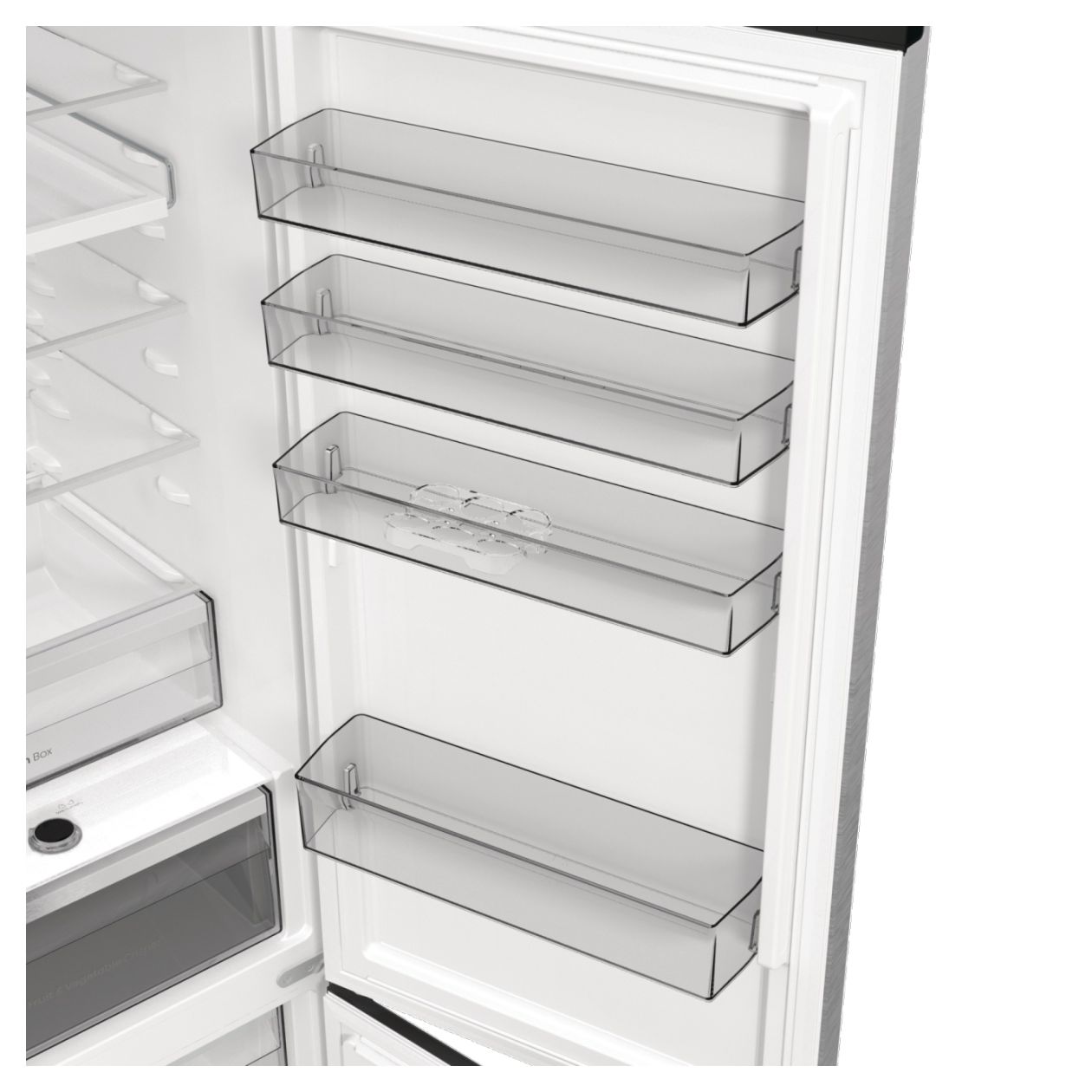RB5P410SACA 253 l / 130 l Kühl-Gefrierkombi freistehend NoFrost 116,25 kWh Jahr (Grau, Edelstahl, Dunkles Grau) 