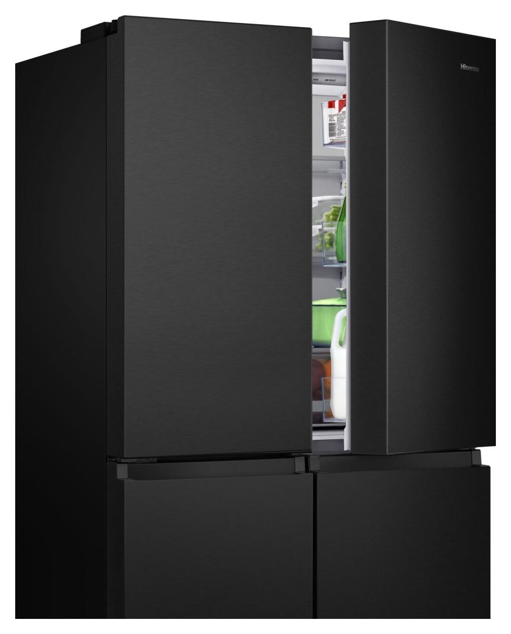 RQ758N4SAFE Side-by-Side Kühl-/ Gefrierkombination French Door 393 l / 95 l 320 kWh NoFrost 1785 mm x 912 mm  (Schwarz) 