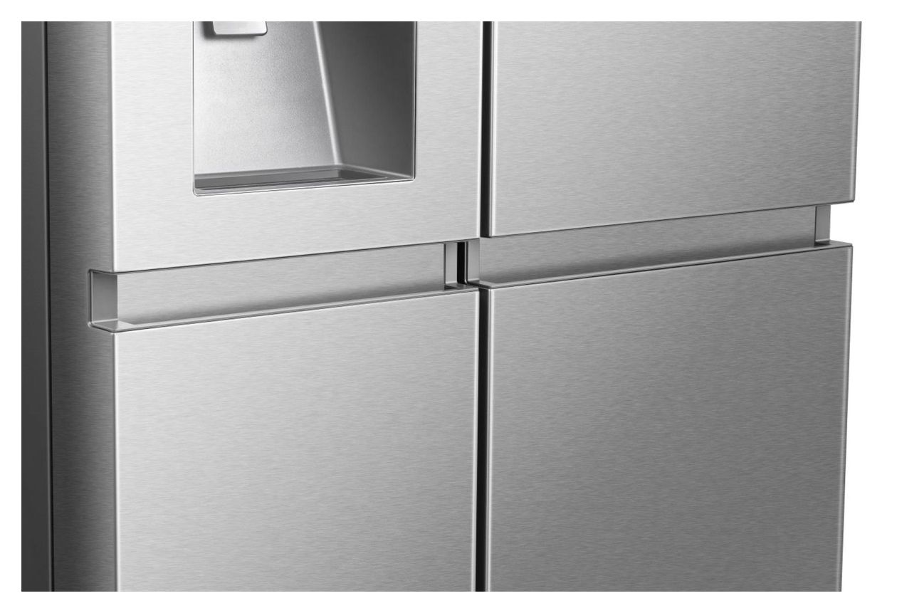 RS818N4TIC Side-by-Side Kühl-/ Gefrierkombination 417 l / 200 l 221 kWh NoFrost 1795 mm x 910 mm  (Grau, Edelstahl) 