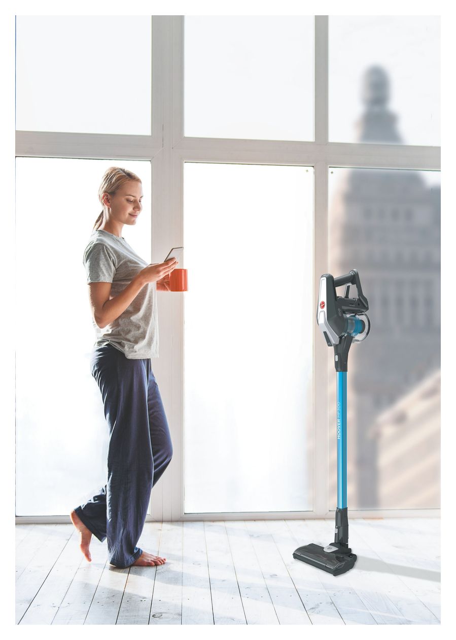 HF322TP011 Handstaubsauger Beutellos bis 40 min Laufzeit 22 V Stoff  (Grau) 