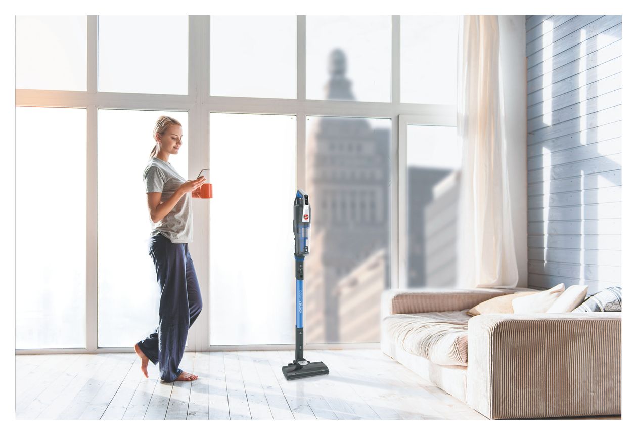 HF522STPE011 Handstaubsauger Beutellos bis 90 min Laufzeit 22 V Micro  (Schwarz, Blau) 