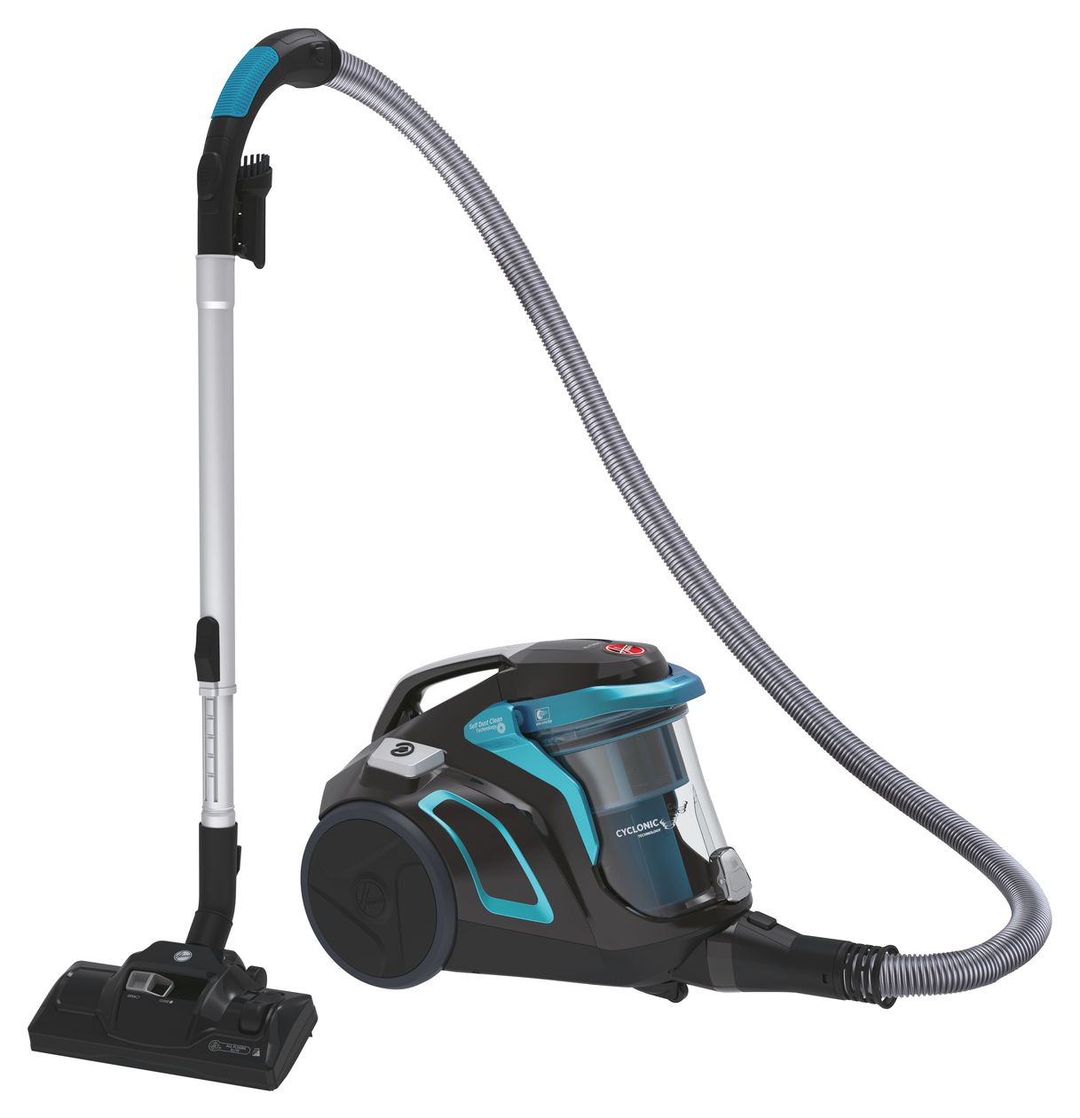 HP710PAR Bodenstaubsauger Beutellos 850 W HEPA  (Schwarz) 