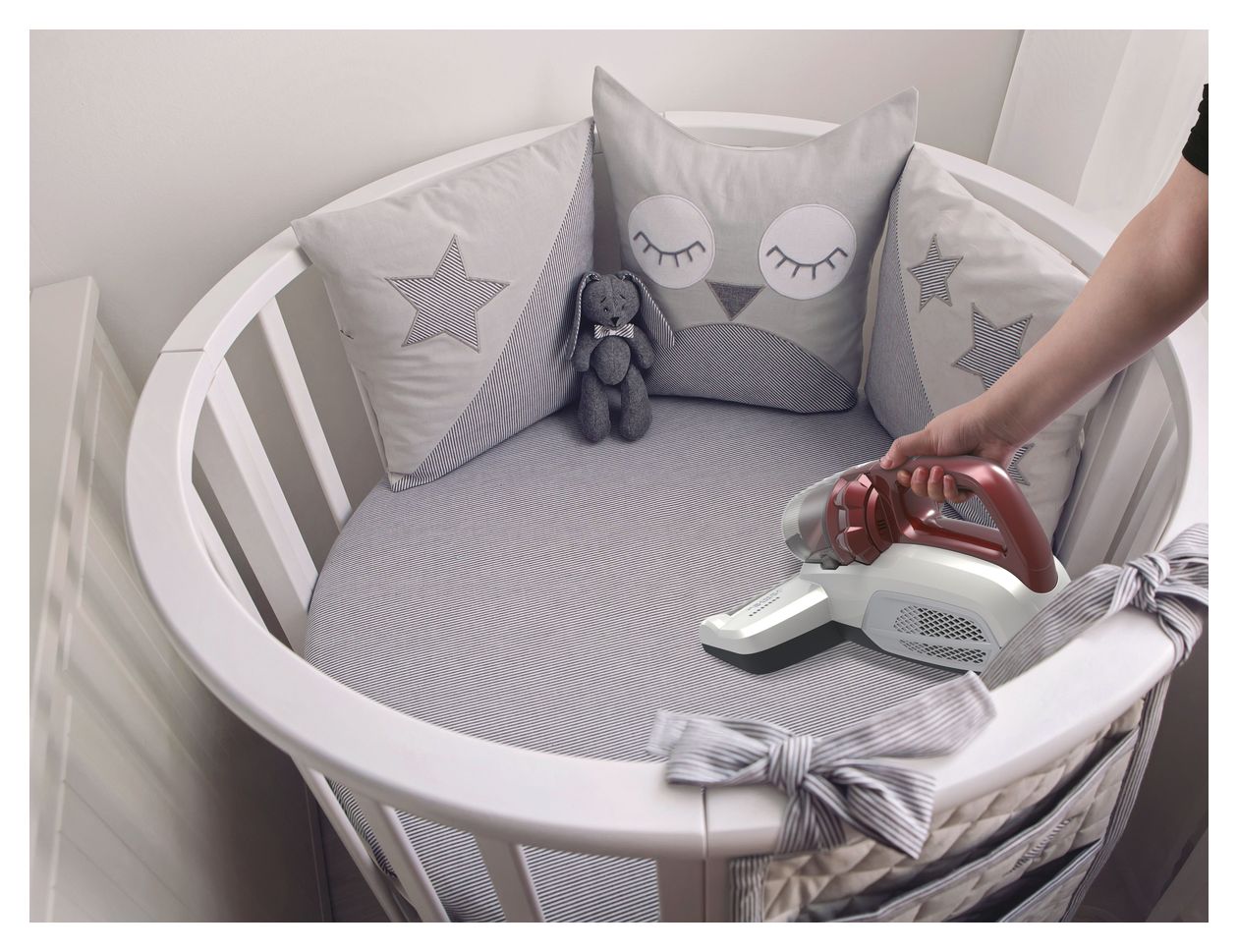 MBC500UV Milbensauger Handstaubsauger Beutellos  (Rot) 