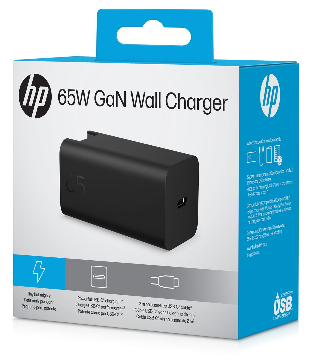 65 W GaN-Wandladegerät 