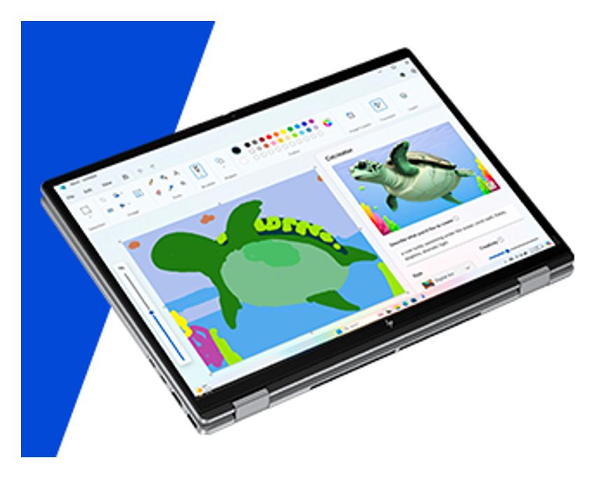 OmniBook X Flip 16-ar0677ng 2K Ultra HD Notebook 40,6 cm (16 Zoll) 2880 x 1800 Pixel 1 TB SSD Windows 11 Home AMD Ryzen 7 max. 5 GHz  (Silber) 