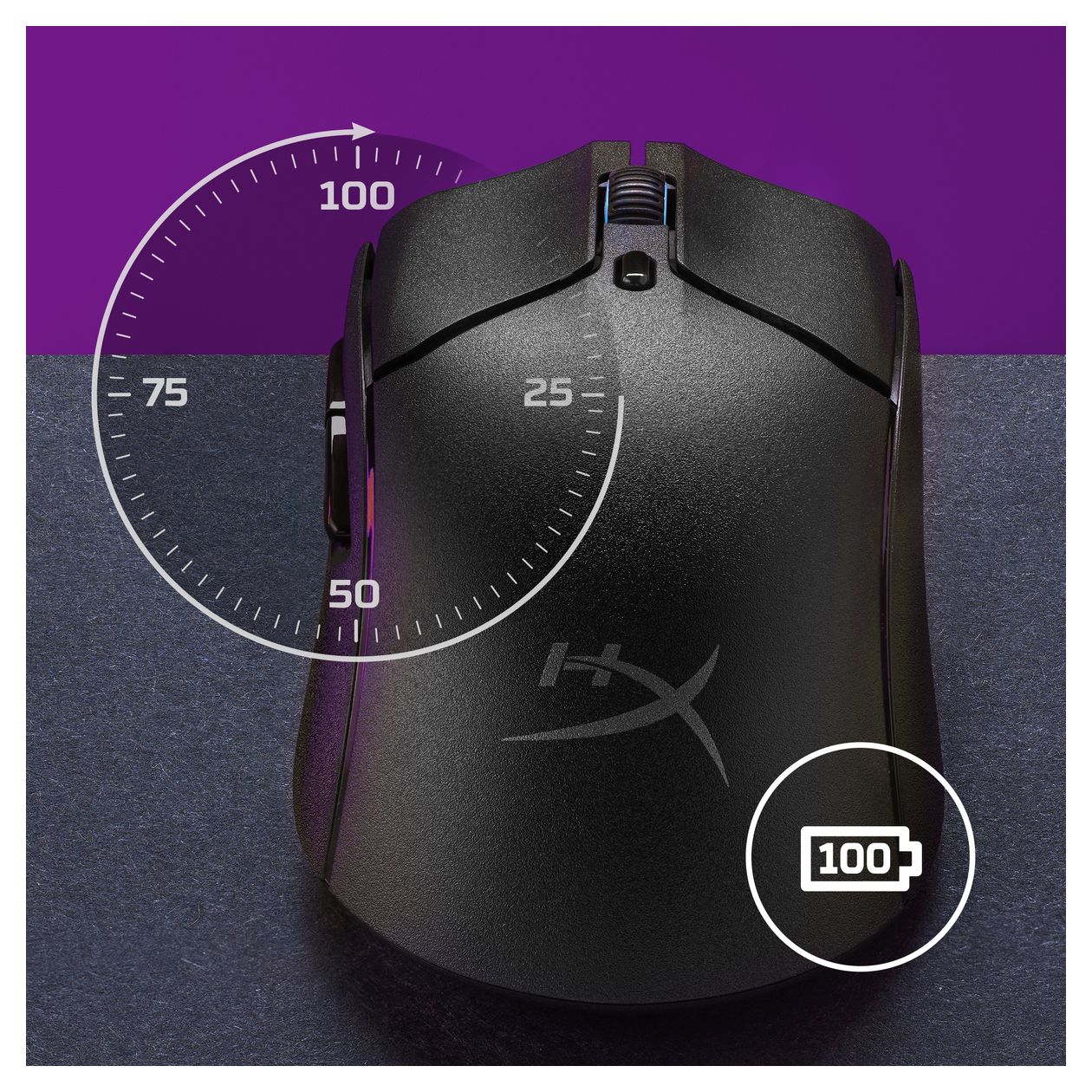 HyperX Pulsefire Haste 2 Wireless 26000 DPI Gaming Maus  (Weiß) 