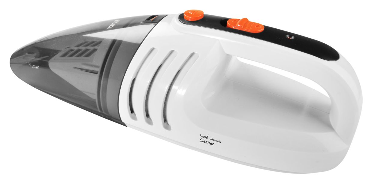 HVC101 Handstaubsauger Beutellos bis 15 min Laufzeit 4,8 V  (Grau, Weiß) 