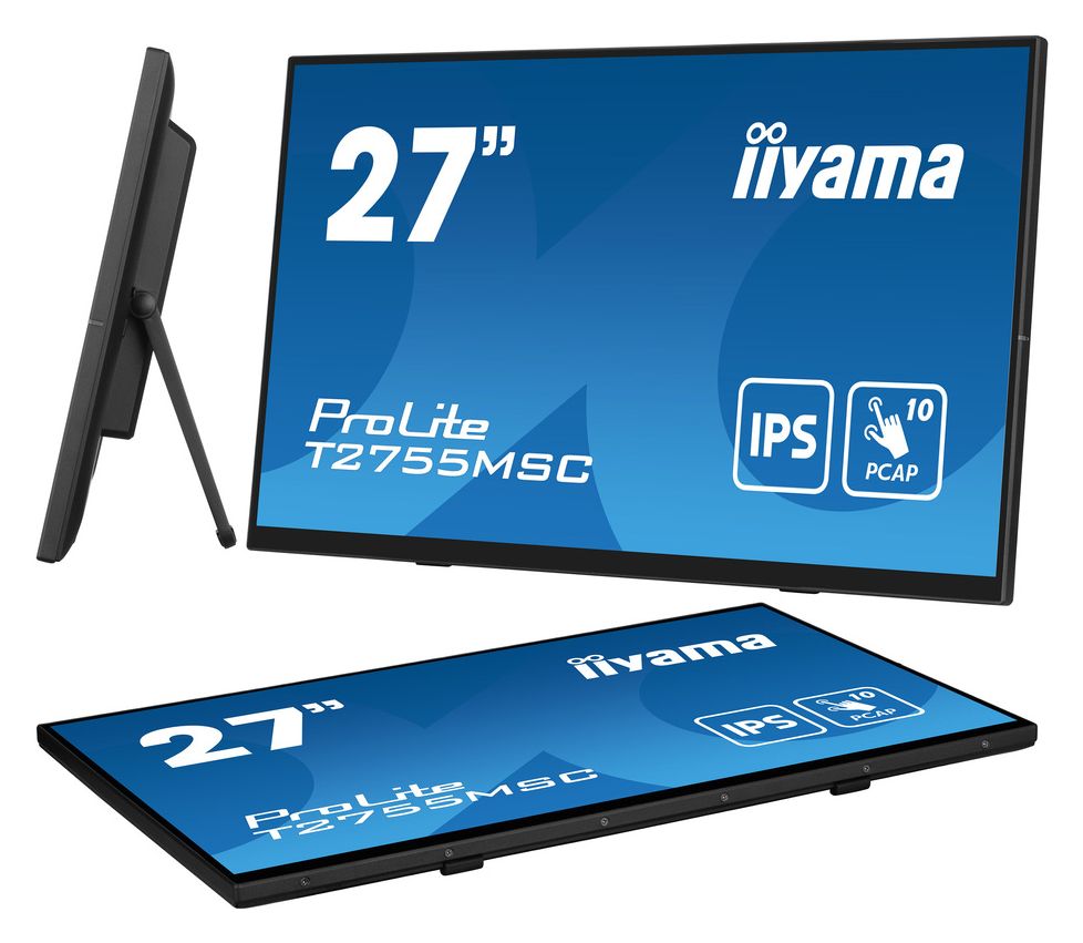 ProLite T2755MSC-B1 Touch Full HD Monitor 68,6 cm (27 Zoll) 16:9 5 ms 400 cd/m²  (Schwarz) 