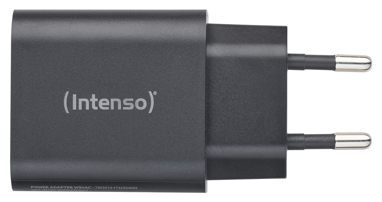 Power Adapter W30AC, 30W, USB-A und USB-C Anschluss, schwarz 