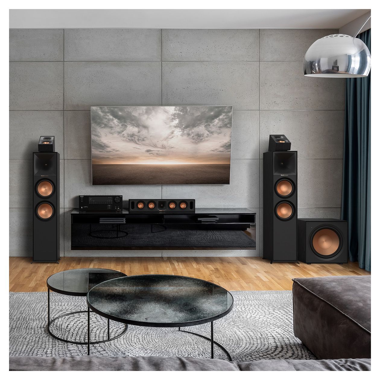 R-800F 600 W 2-Wege Lautsprecher  (Schwarz) 