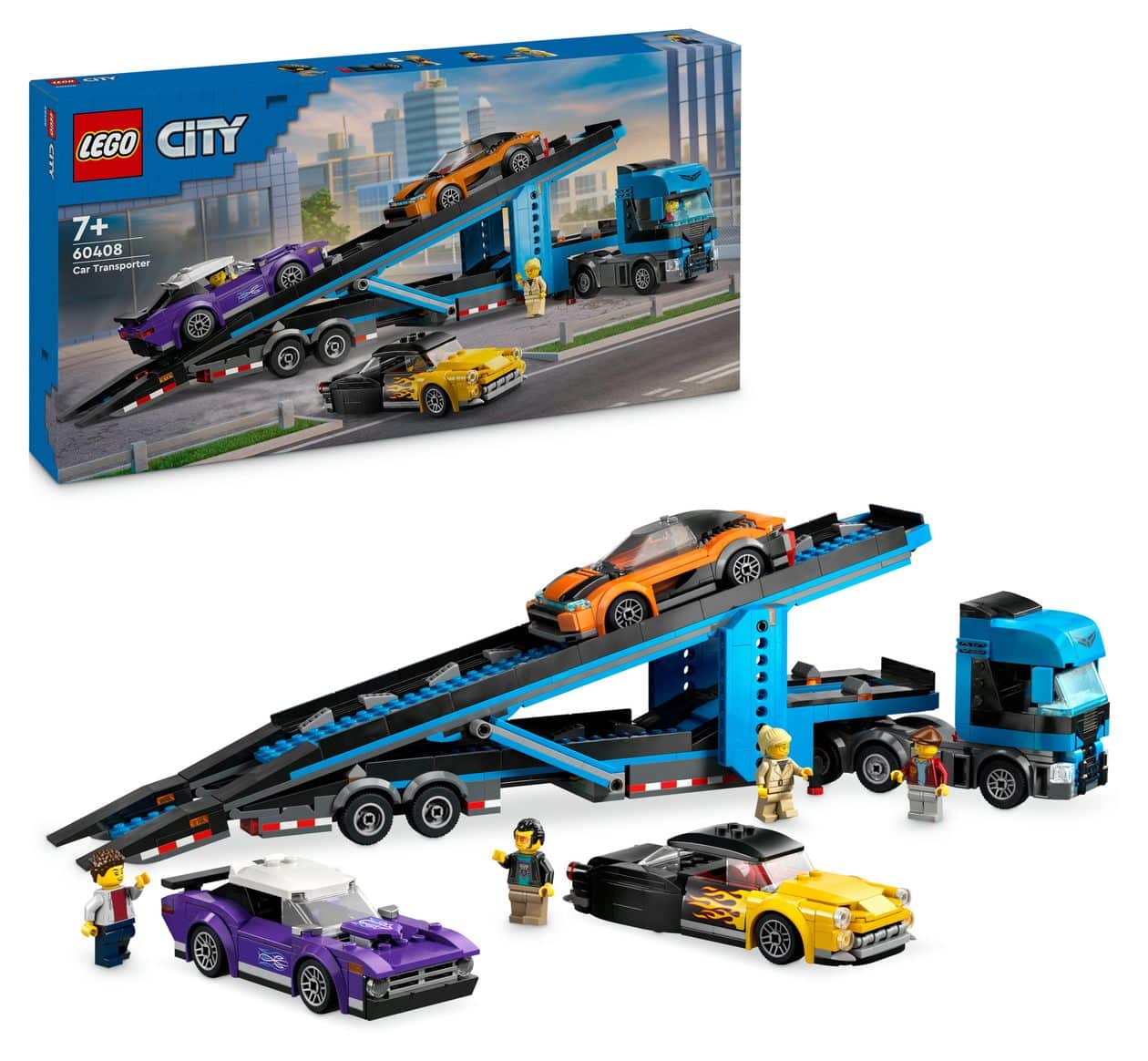 Autotransporter mit Sportwagen 