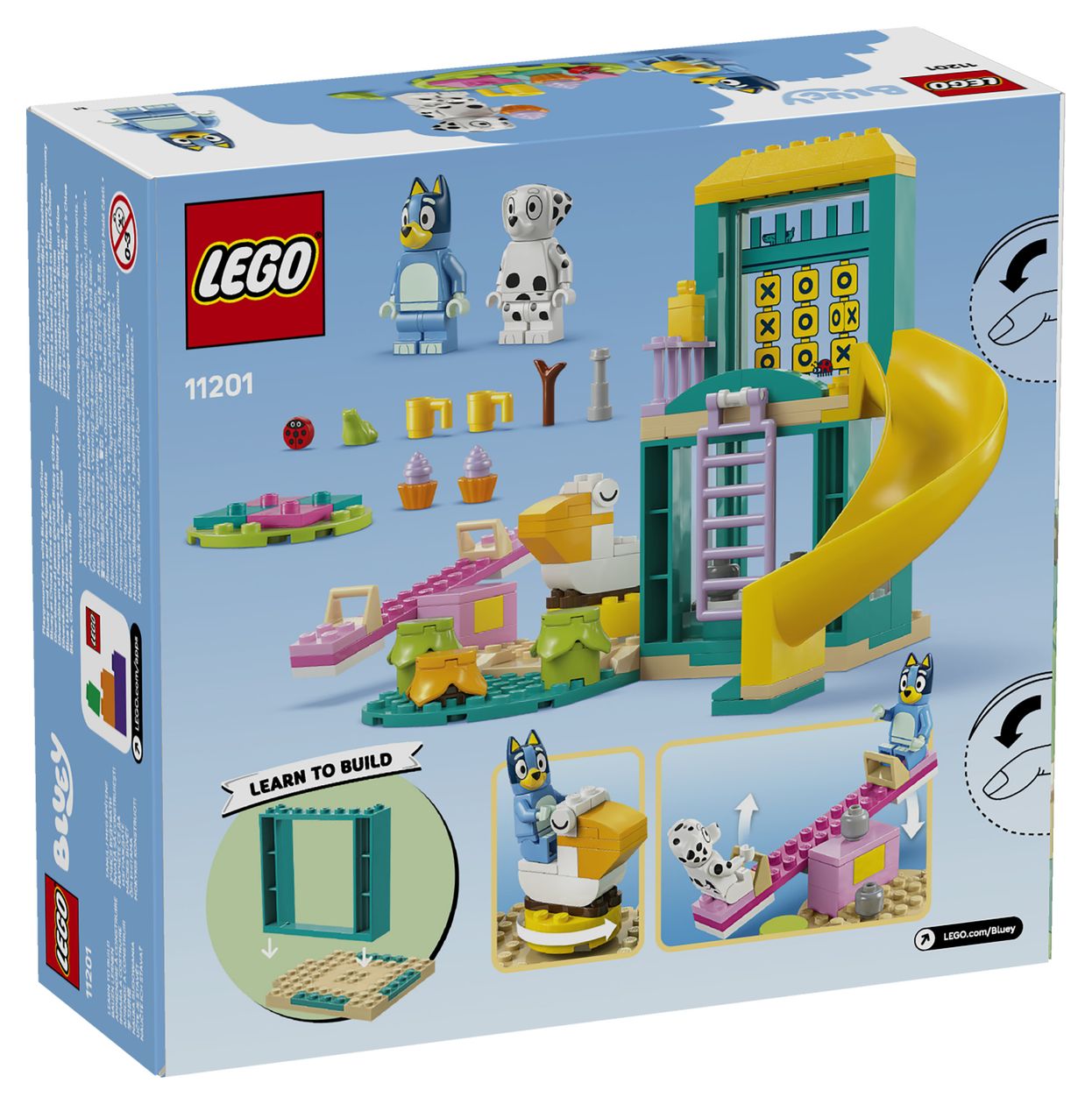 Bluey und Chloe auf dem Spielplatz 