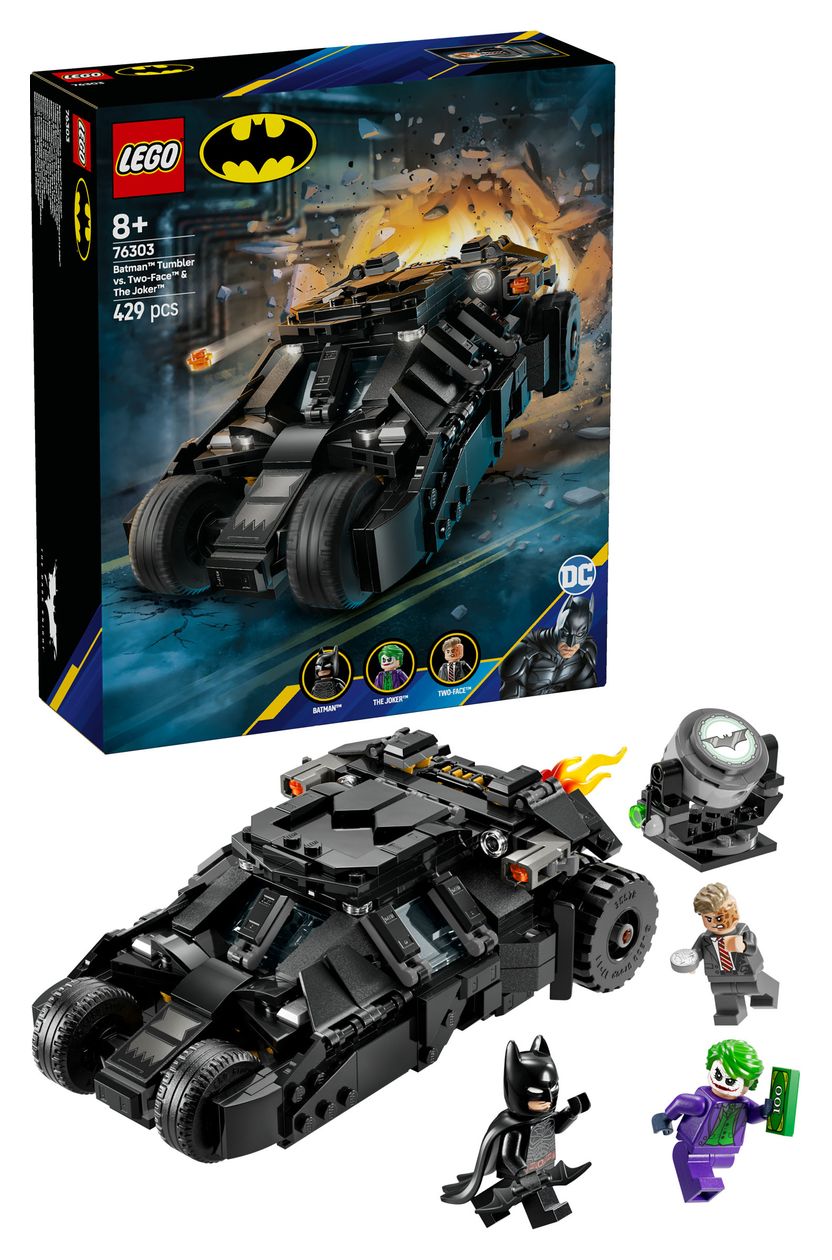 DC Batman Tumbler vs. Two-Face und The Joker Bauset 429 Teile  (Mehrfarbig) 