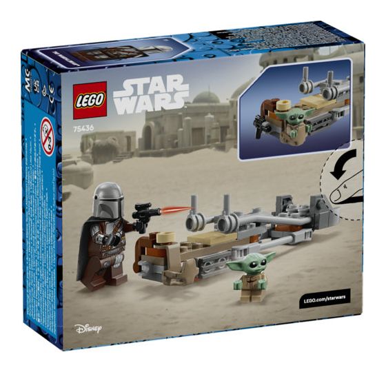 Der Mandalorianer und Grogu auf ihrem Speeder Bike™ 