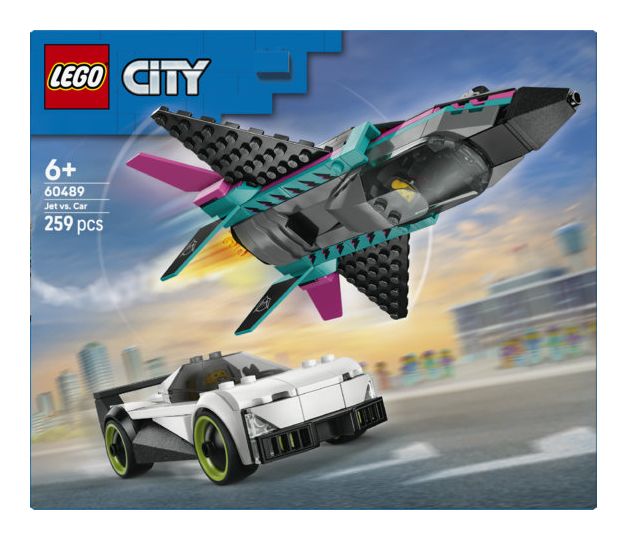 Düsenflieger vs. Rennauto 