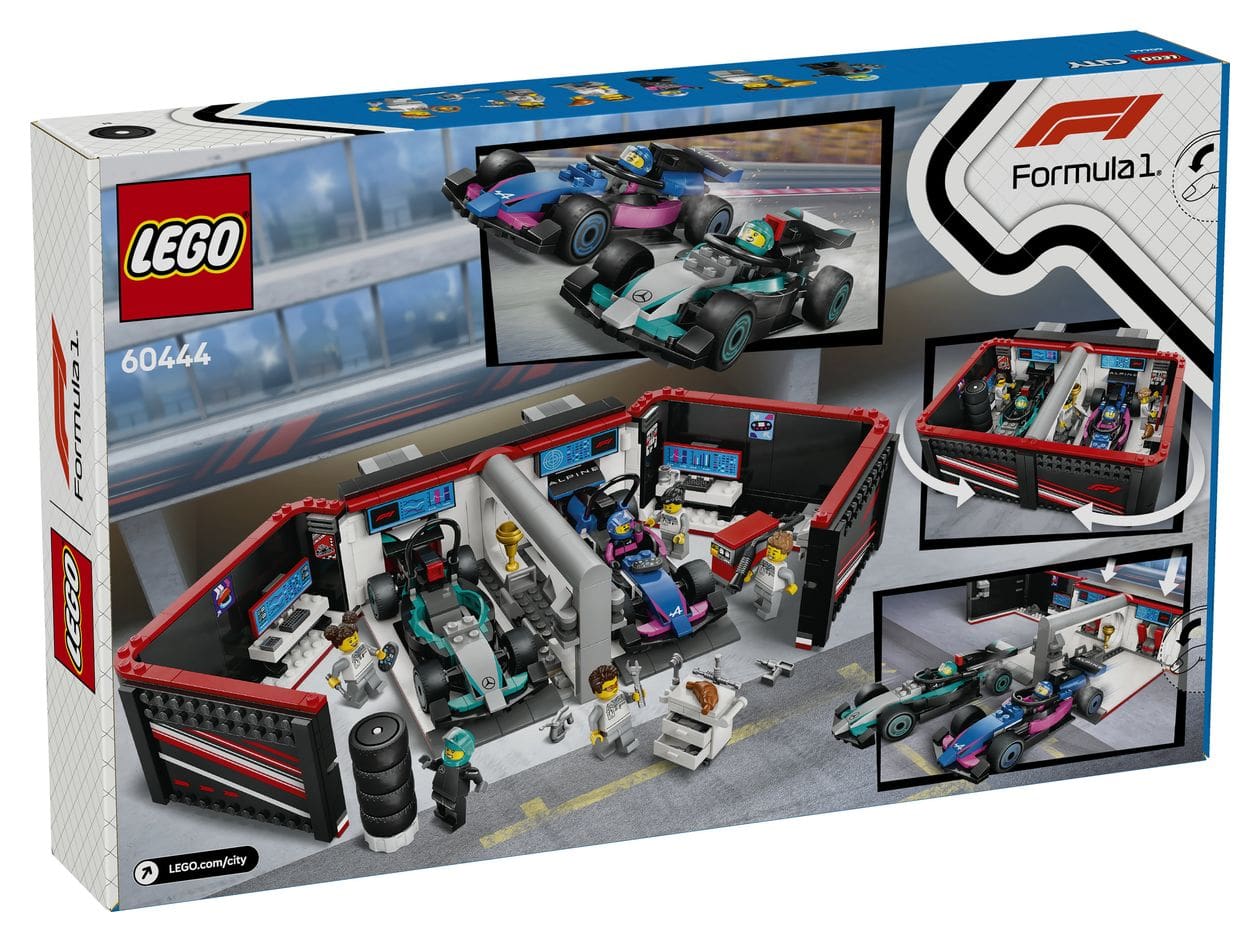 F1® Garage mit Mercedes-AMG & Alpine Rennautos 