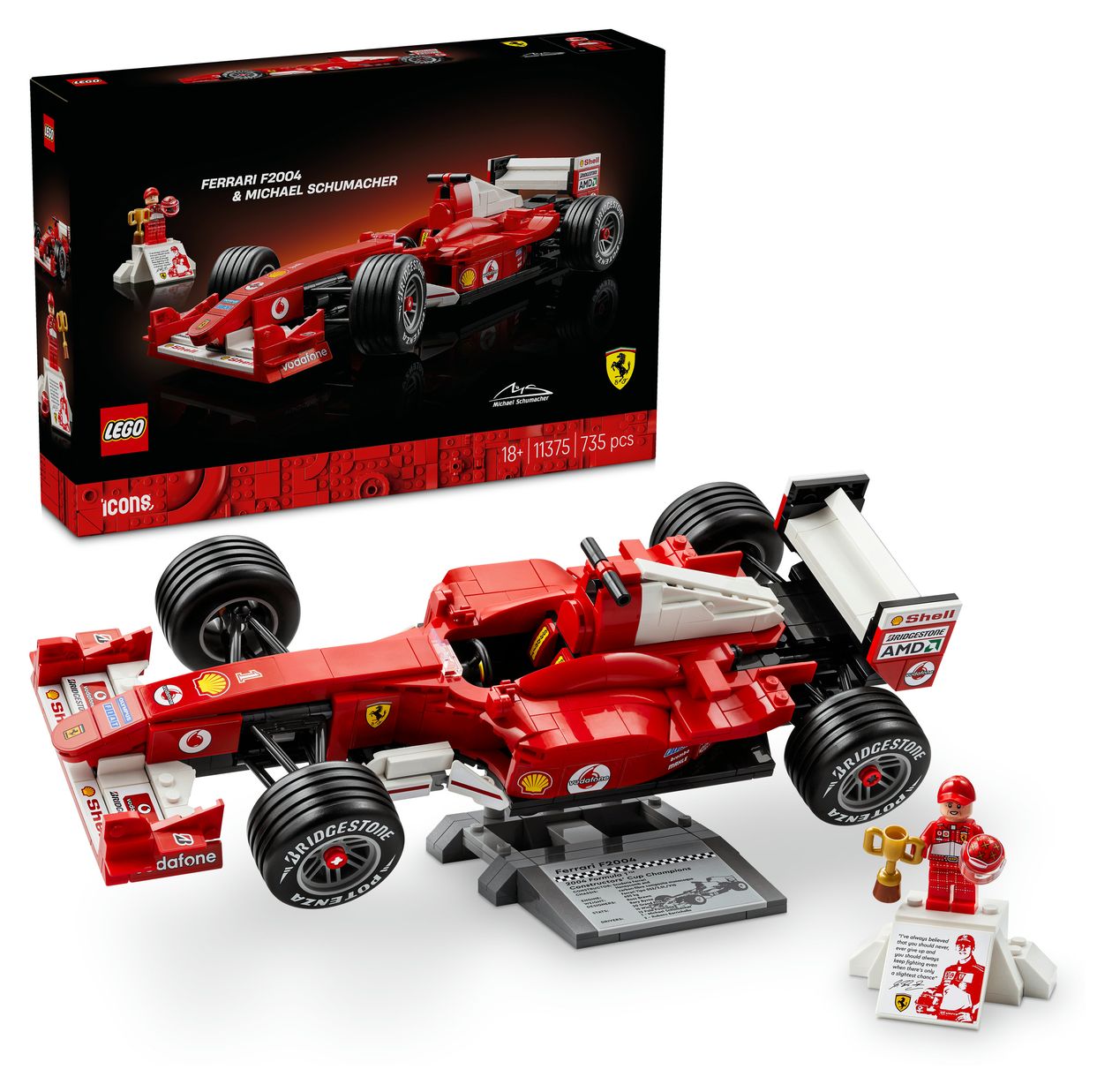 Ferrari F2004 und Michael Schumacher 