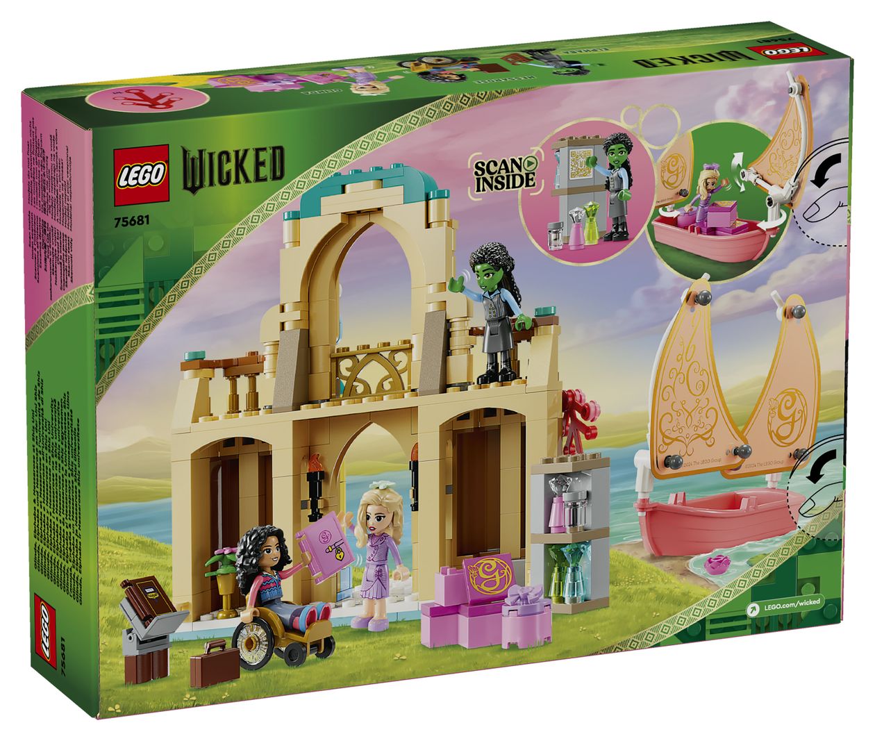 Glinda, Elphaba und Nessarose an der Universität Shiz 