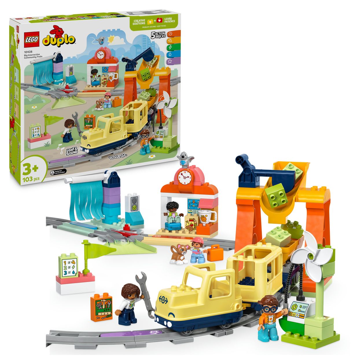 Große interaktive Eisenbahn 