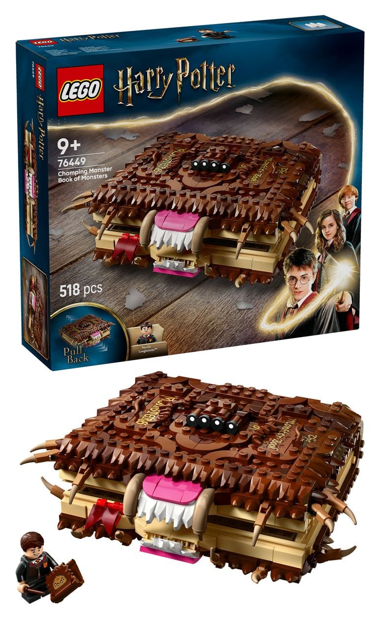 Harry Potter Beißendes Monsterbuch der Monster Bauset 518 Teile  (Mehrfarbig) 