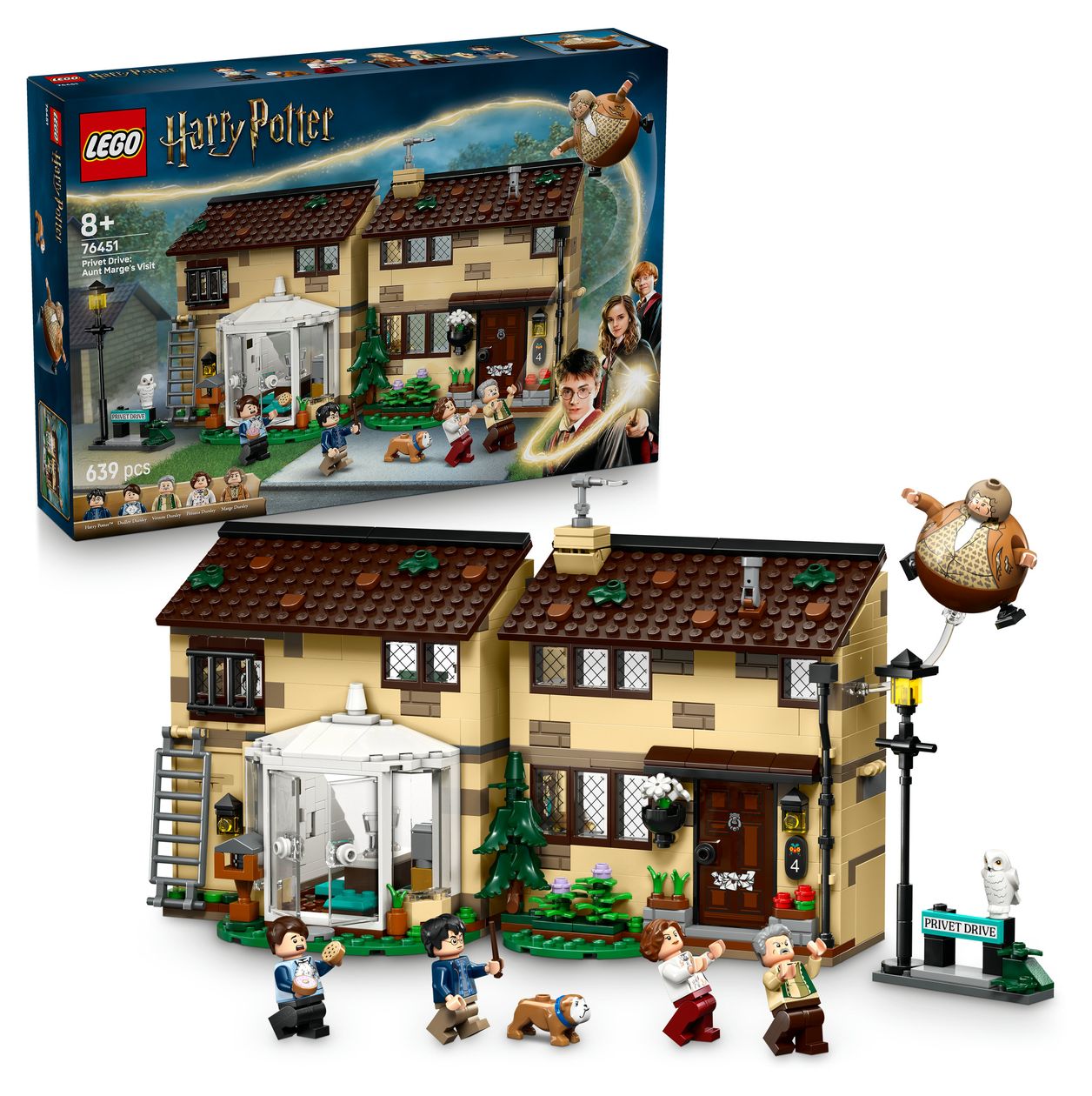 Harry Potter Ligusterweg Tante Magdas Besuch Bauset 639 Teile  (Mehrfarbig) 