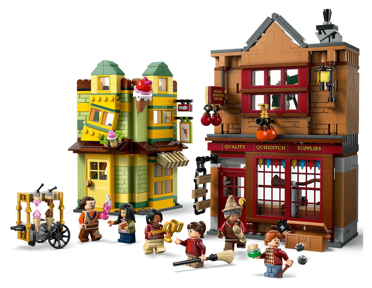 Harry Potter Qualität für Quidditch und Fortescues Eissalon Bauset 795 Teile  (Mehrfarbig) 