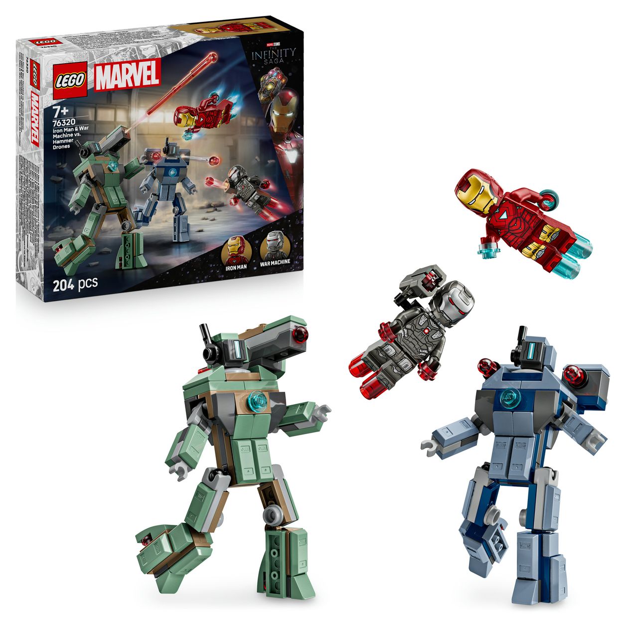 Iron Man & War Machine vs. Hammer-Drohnen 