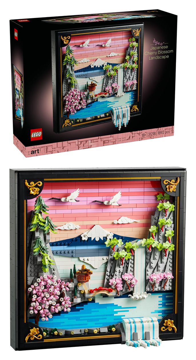 Japanische Kirschblütenlandschaft 