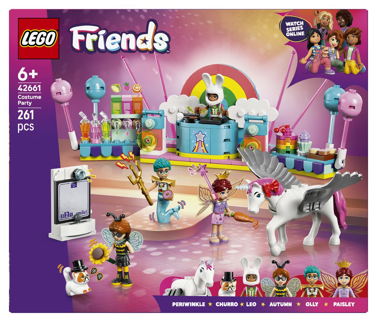 Kostümparty mit Einhorn und Fee 