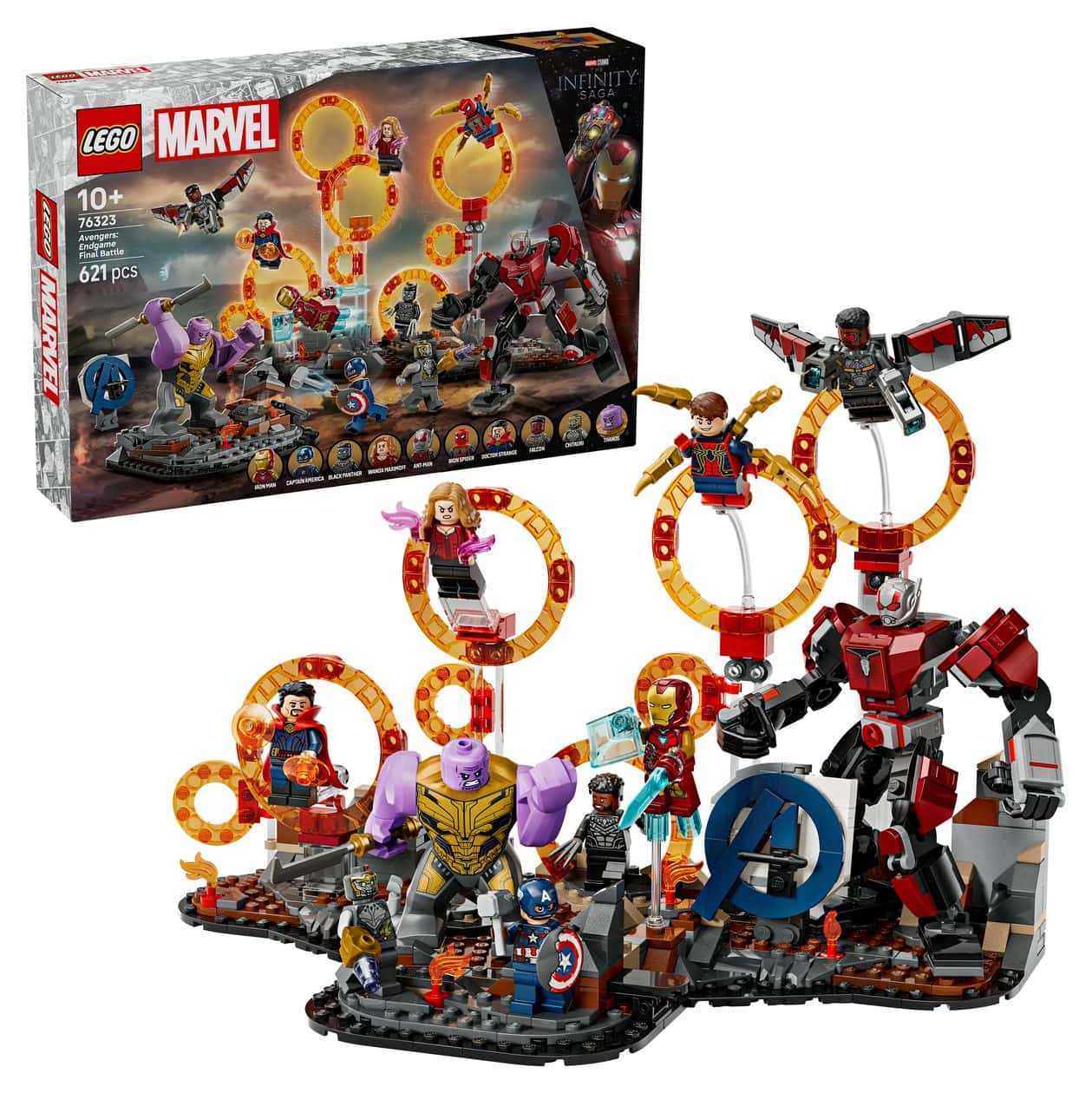 Marvel Avengers Endgame Letzter Showdown Bauset 621 Teile  (Mehrfarbig) 