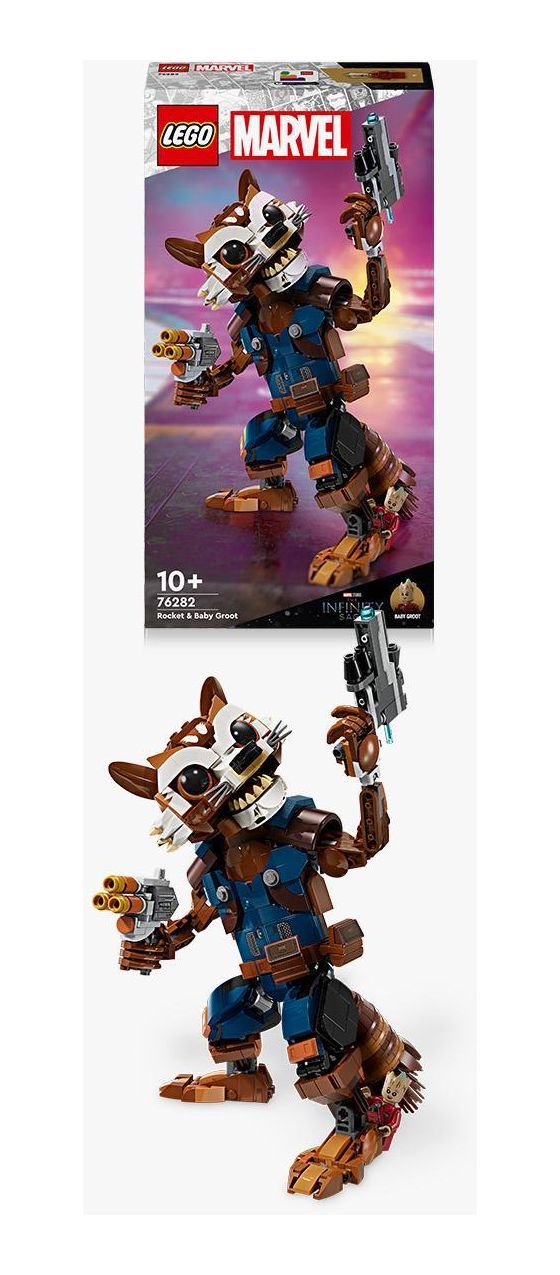 Marvel Rocket und Baby Groot Bauset 566 Teile  (Mehrfarbig) 