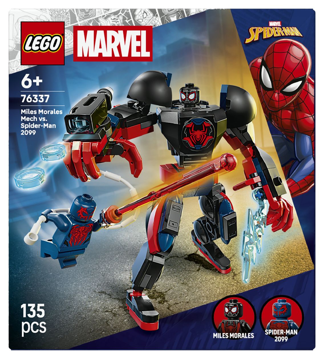 Miles Morales Mech vs. Spider-Man 2099 