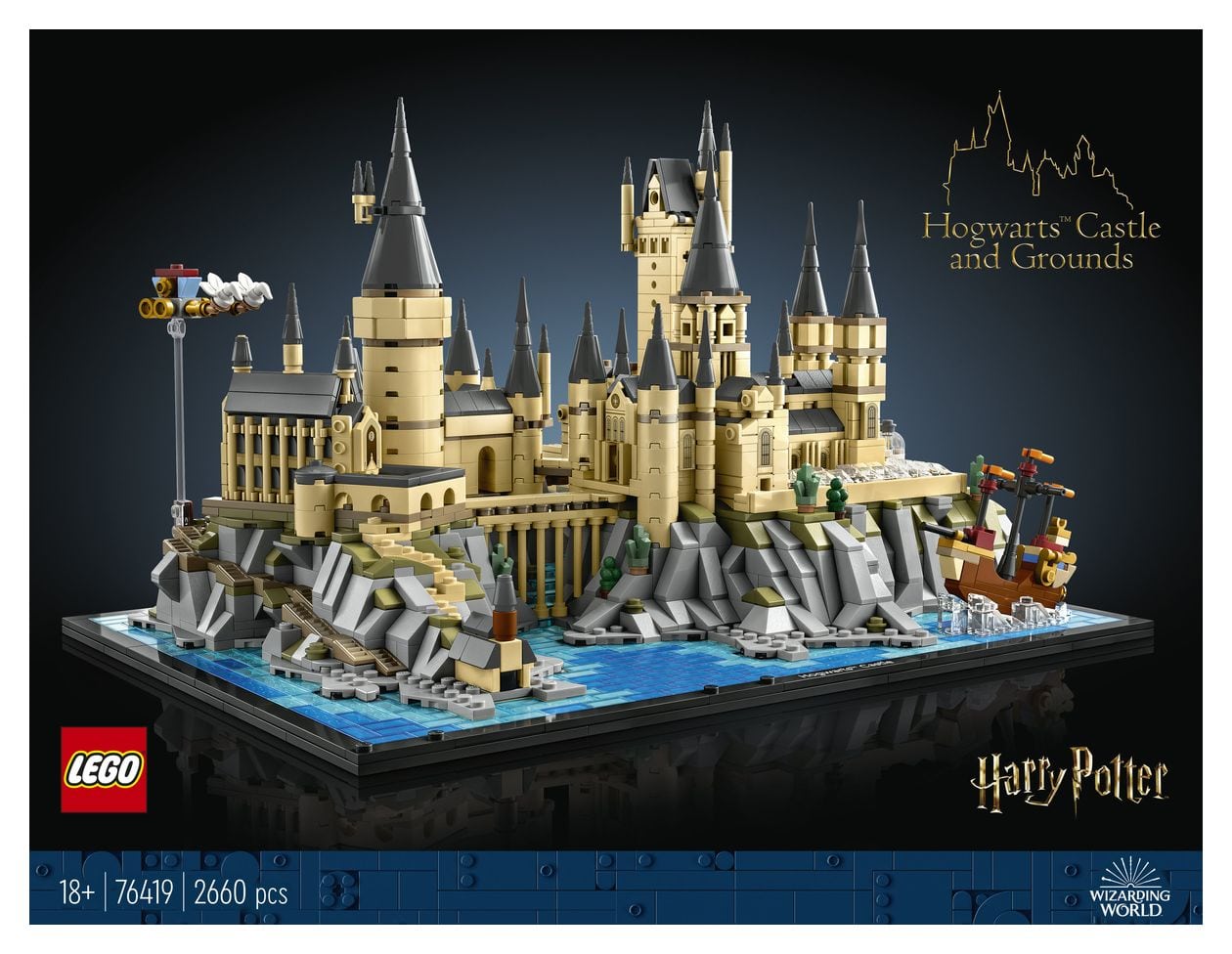 Schloss HogwartsTM mit Schlossgelände 