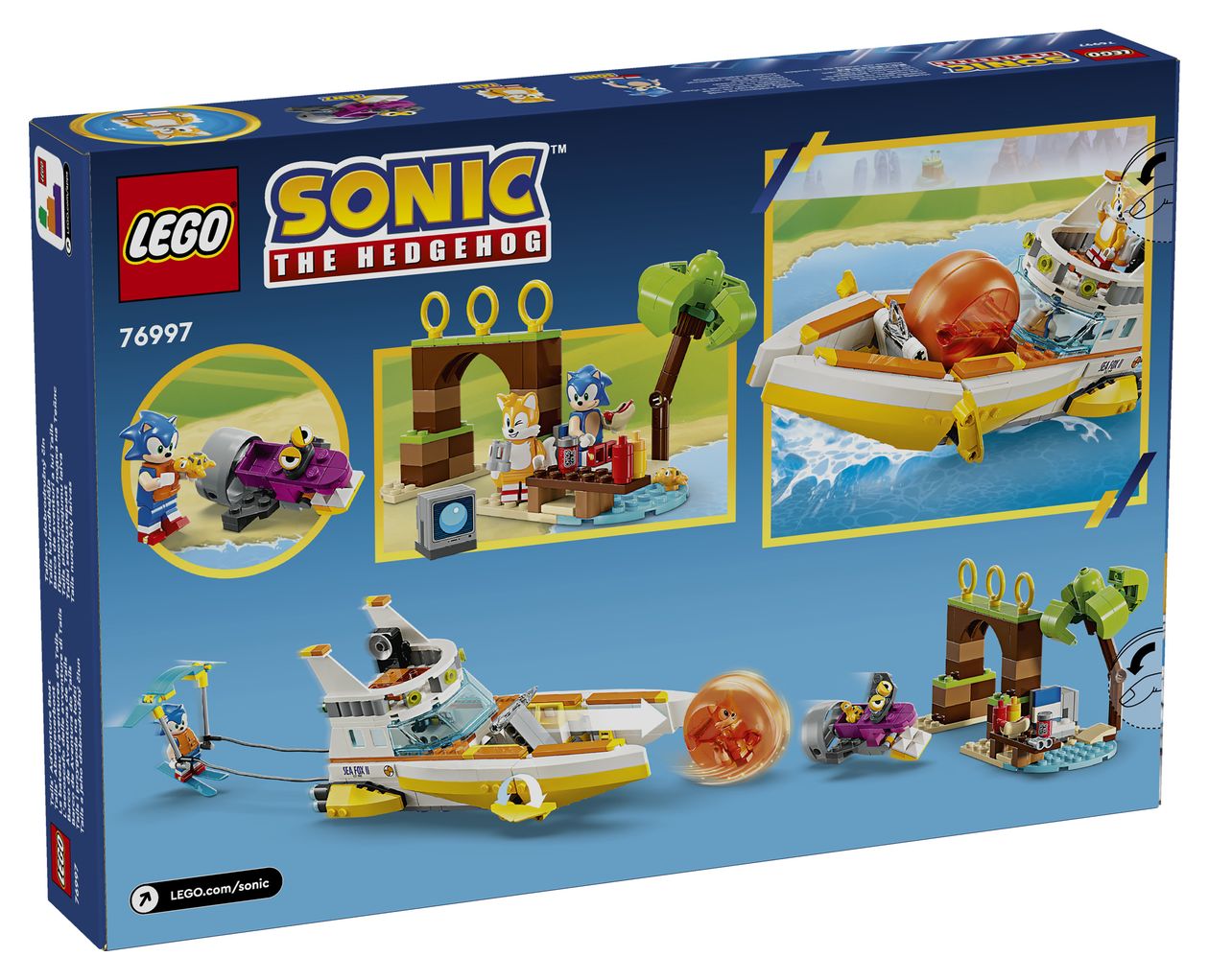 Sonic the Hedgehog Tails Abenteuerboot Bauset 393 Teile  (Mehrfarbig) 