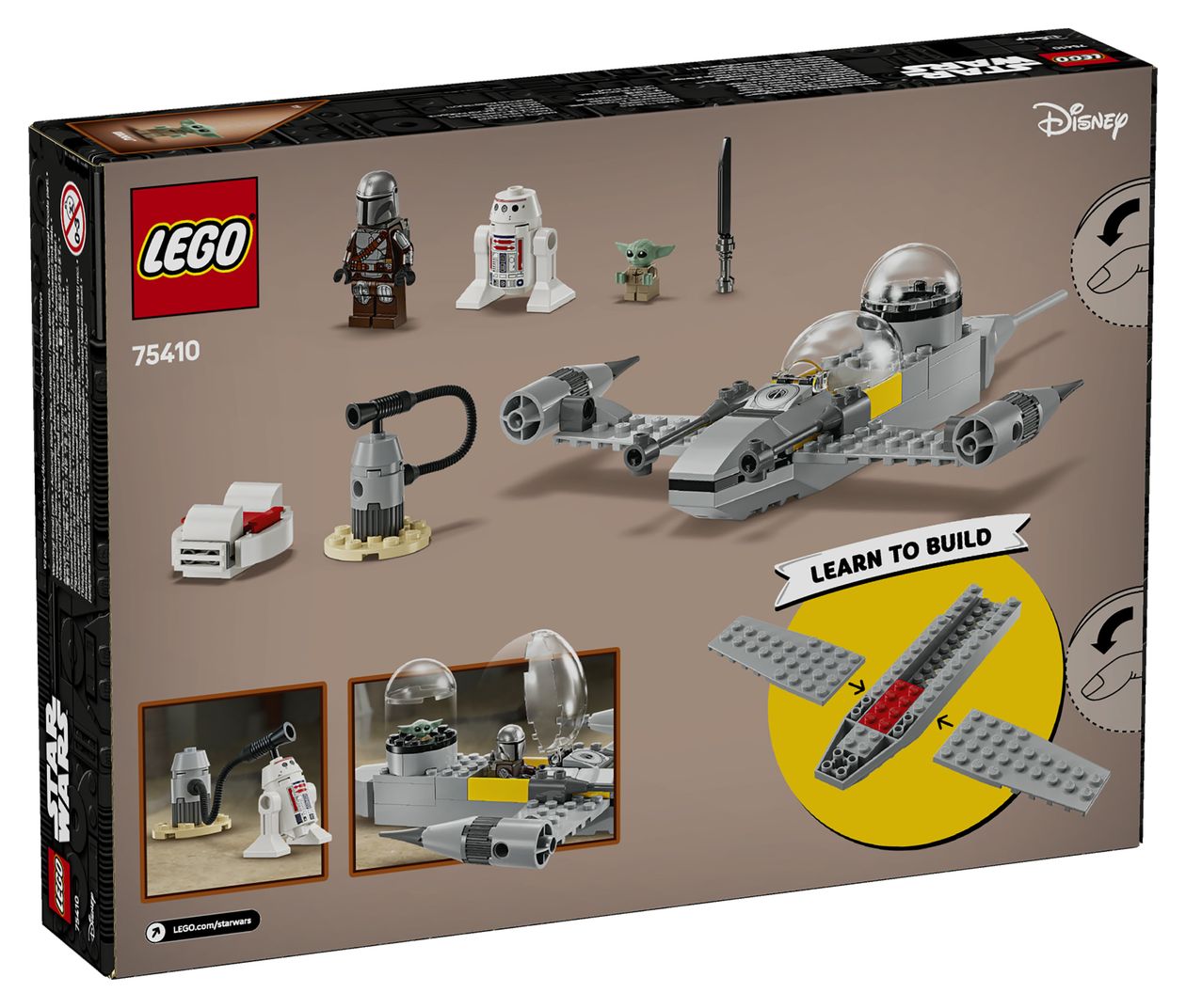 Star Wars Mandos und Grogus N-1 Starfighter Bauset 92 Teile  (Mehrfarbig) 