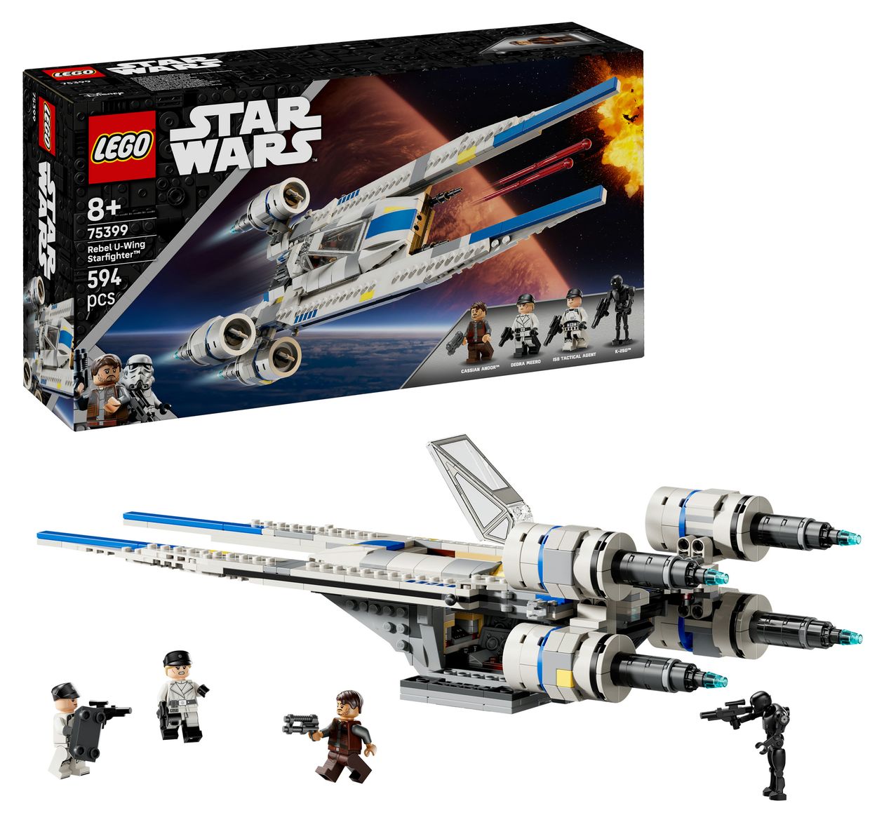 Star Wars Rebel U-Wing Starfighter Bauset 594 Teile  (Mehrfarbig) 