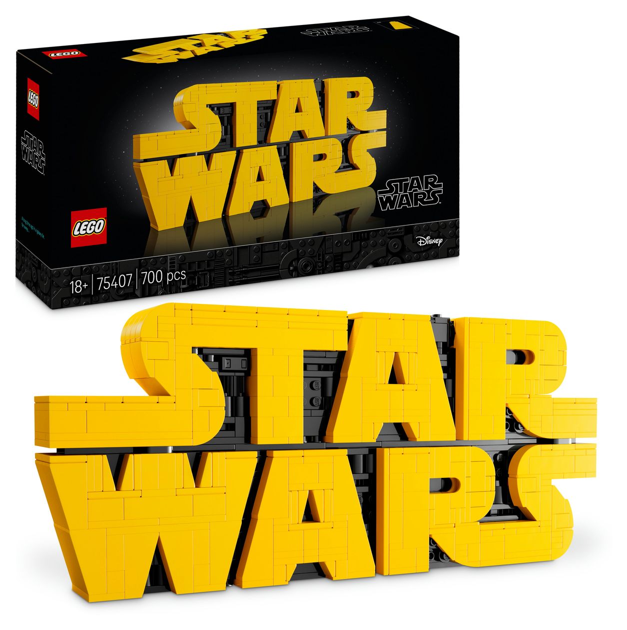 Star WarsTM Logo aus LEGO Steinen 