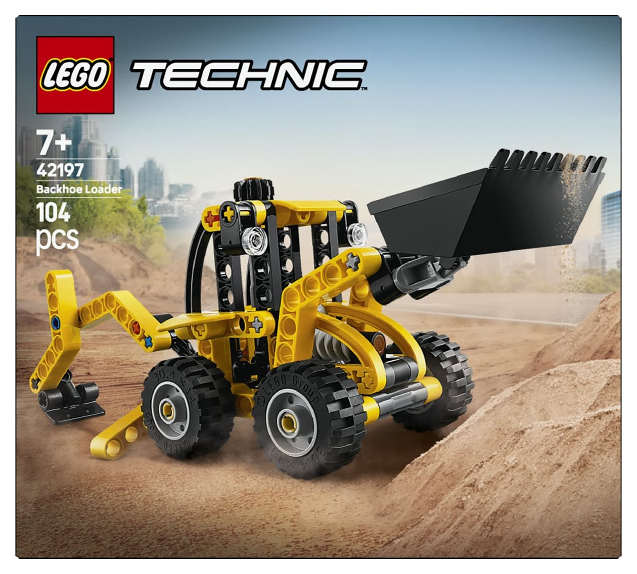 Technic Baggerlader Bauset 104 Teile  (Mehrfarbig) 