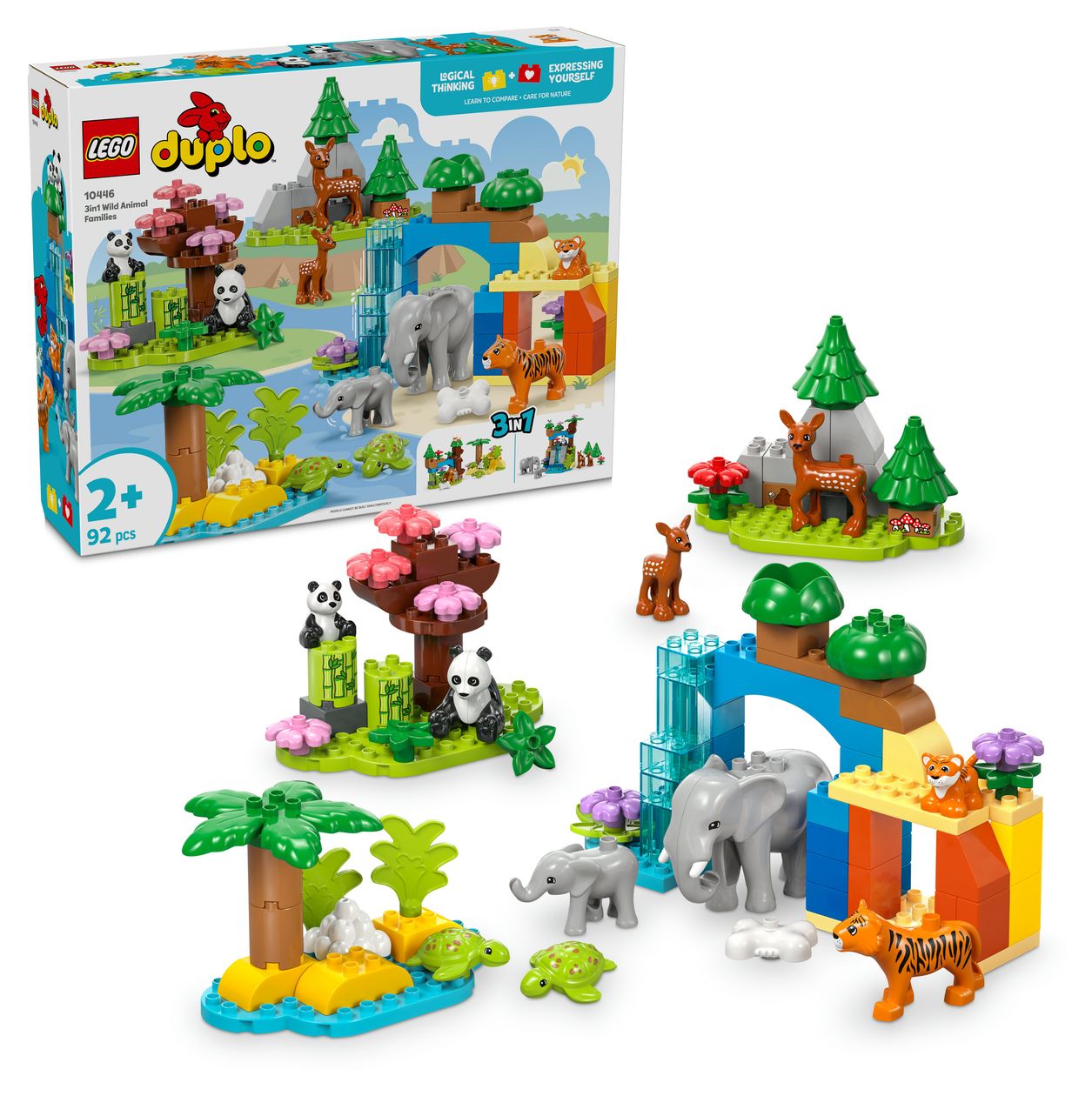 Wildtier-Familien 3-in-1-Set 