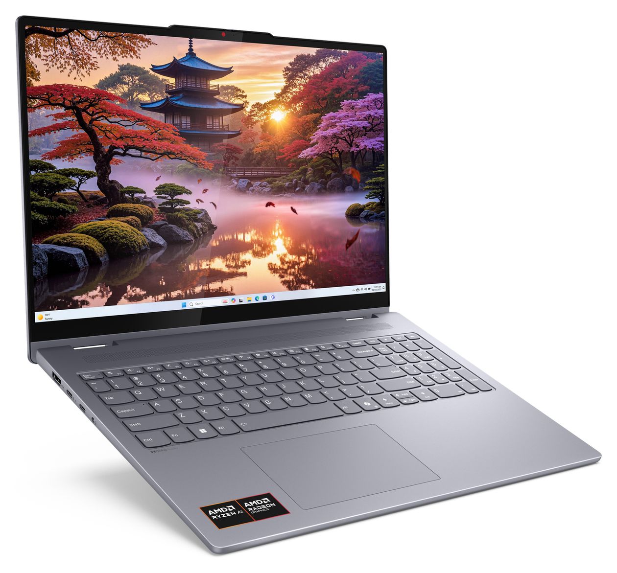 IdeaPad 5 2-in-1 16AKP10 Copilot+ WUXGA Notebook 40,6 cm (16 Zoll) 1920 x 1200 Pixel 512 GB SSD Windows 11 Home AMD Ryzen 5 max. 4,8 GHz  (Grau) 