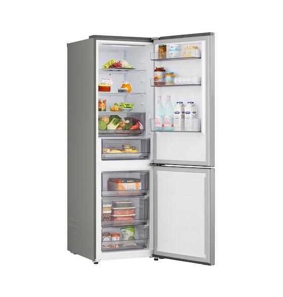 GBBSJ1CCPY 220 l / 113 l Kühl-Gefrierkombi freistehend NoFrost 169 kWh Jahr  (Silber) 
