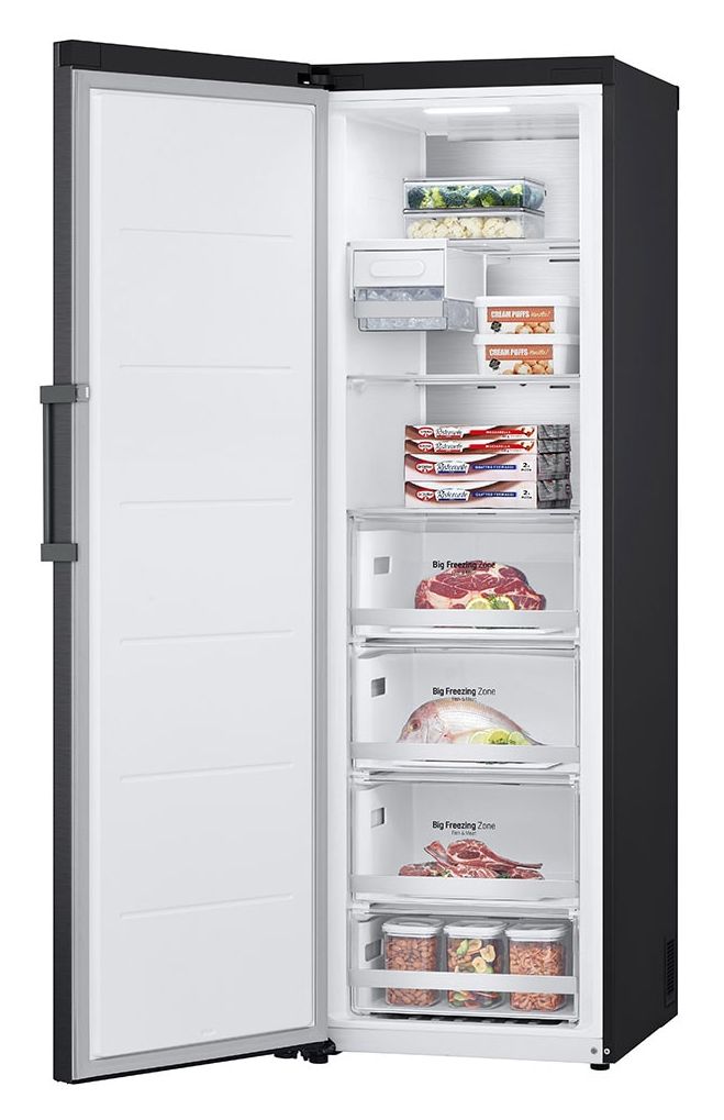 GFM61MCCSF 324 l / Kühlschrank freistehend EEK: D 211 kWh Jahr NoFrost  (Schwarz) 