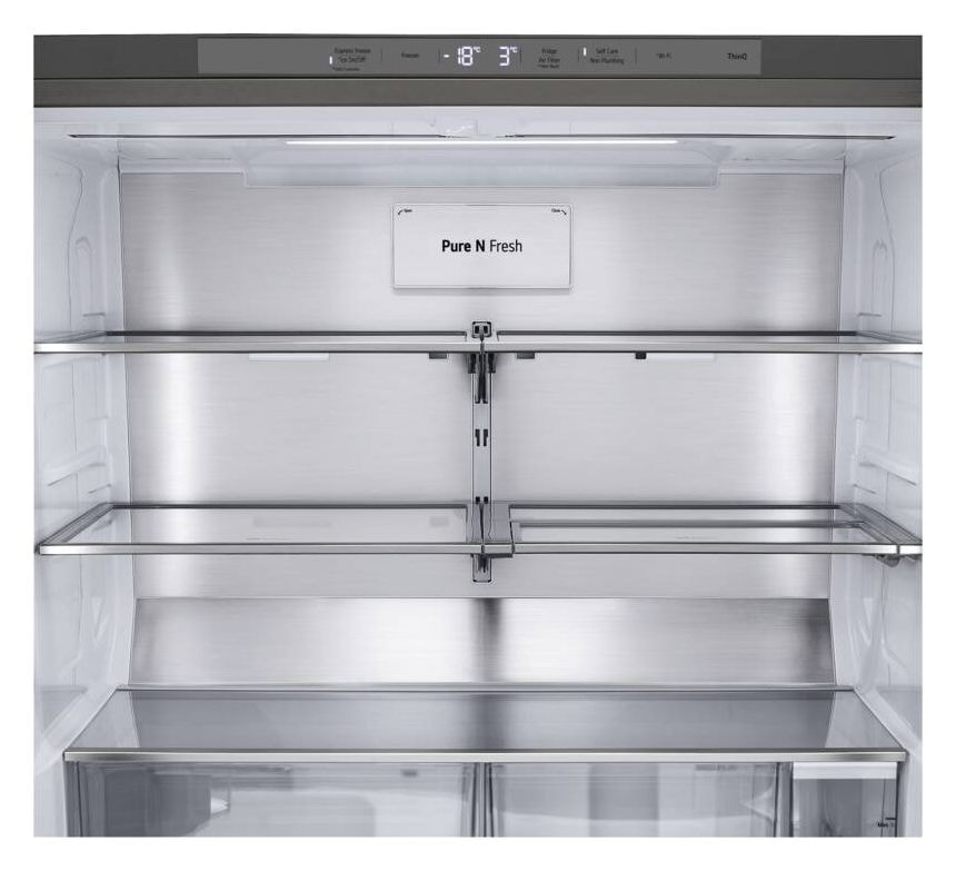GMG961MBKE Side-by-Side Kühl-/ Gefrierkombination 363 l / 274 l 354 kWh NoFrost 1792 mm x 914 mm  (Edelstahl) 
