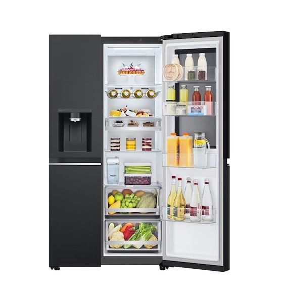 GSGE91EVAC Side-by-Side Kühl-/ Gefrierkombination 407 l / 221 l 220 kWh 1790 mm x 913 mm  (Schwarz) 