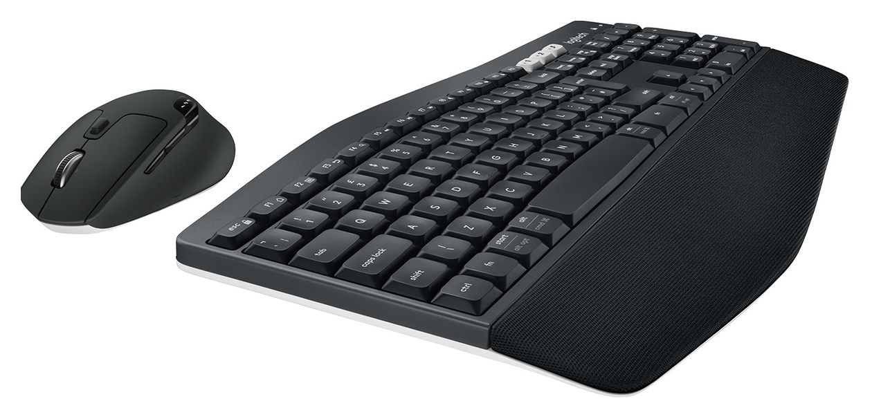 MK850 Universal Tastatur RF Wireless + Bluetooth 2.4 GHz  (Schwarz) 
